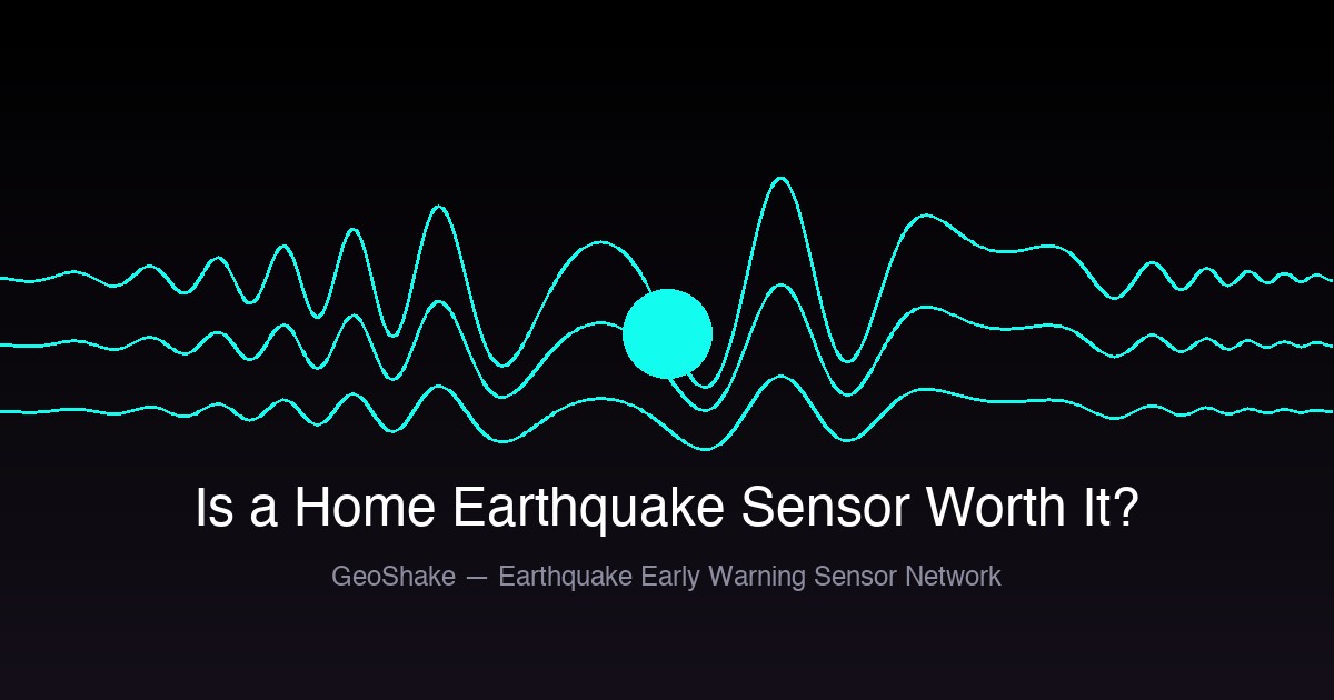 Is a home earthquake sensor worth it — cost benefit analysis