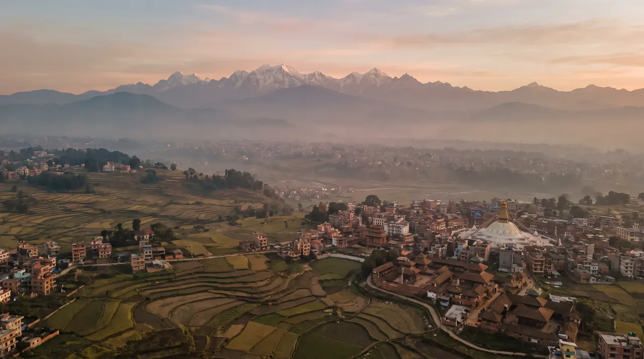 Kathmandu valley and the Himalaya